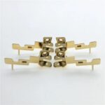 Custom Metal Stamped Front and Back Shrapnel Brass Coating