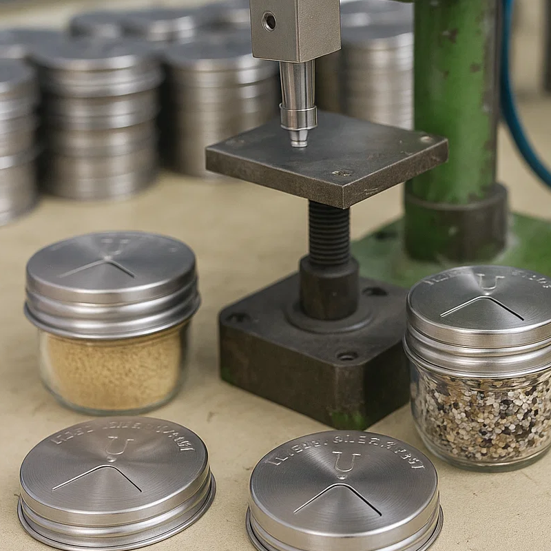 Crafting Custom Stainless Steel Spice Shaker Lids for Mason Jars Production Insights from TheSun Industry2