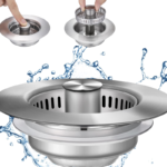 OEM Stainless Steel Kitchen Sink Plug Drain Strainer with Anti-Clog Basket Strainer Drains Factory1