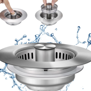 OEM Stainless Steel Kitchen Sink Plug Drain Strainer with Anti-Clog Basket Strainer Drains Factory1