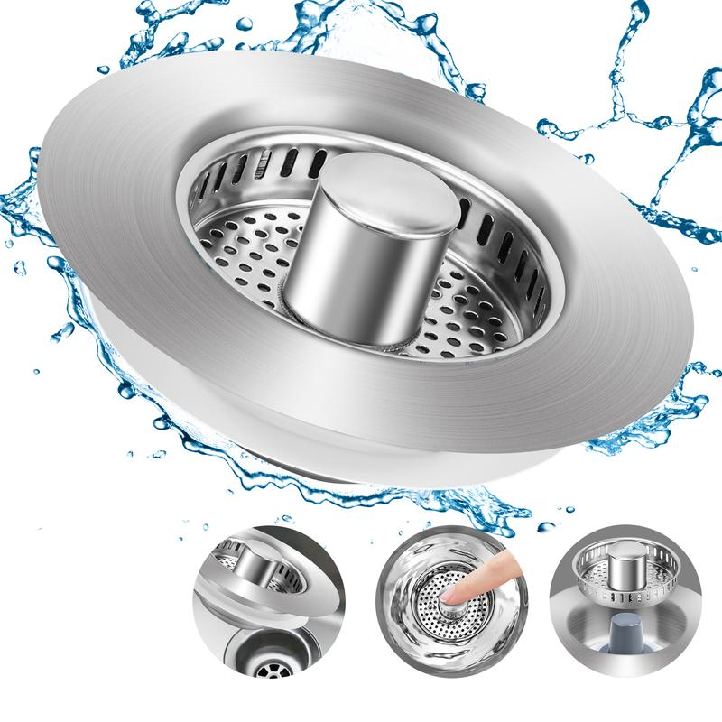 OEM Stainless Steel Kitchen Sink Plug Drain Strainer with Anti-Clog Basket Strainer Drains Factory4