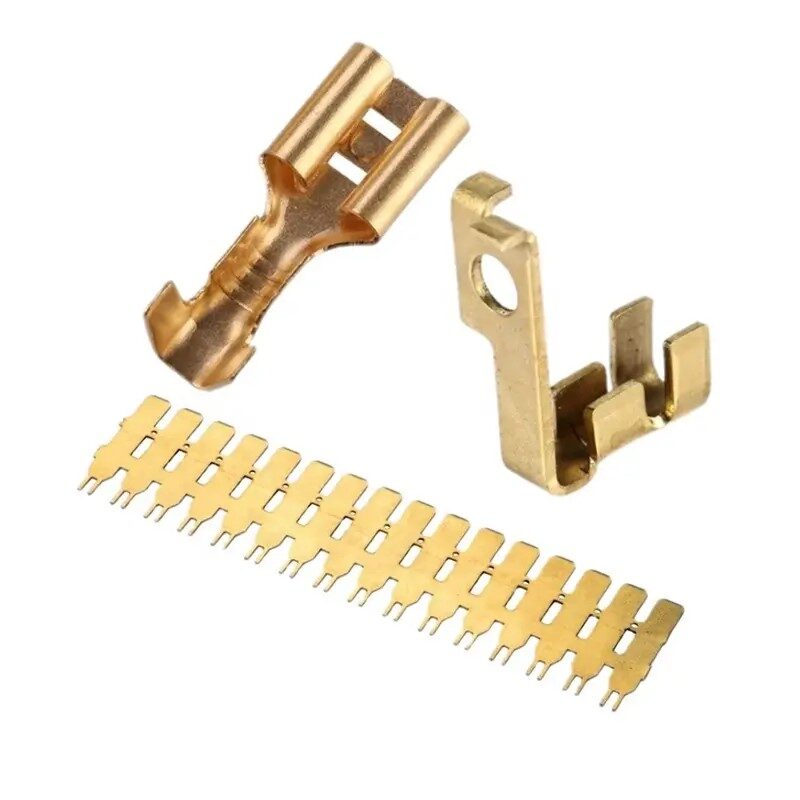 Premium Speed Stamping Components: Brass, Copper, and Stainless Steel Terminal Clamps