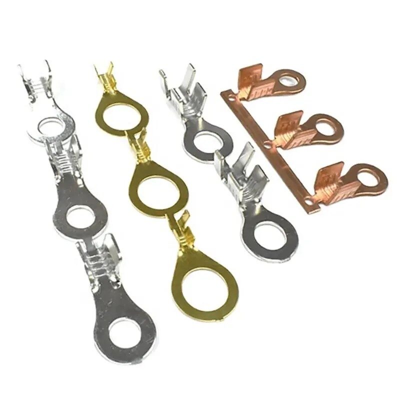 Precision Terminal Connection Tin Plating Brass Ground Loop