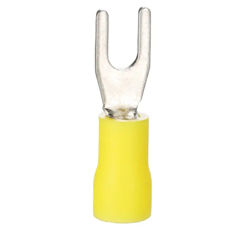 Crimped Copper Male Fork Terminal Connection